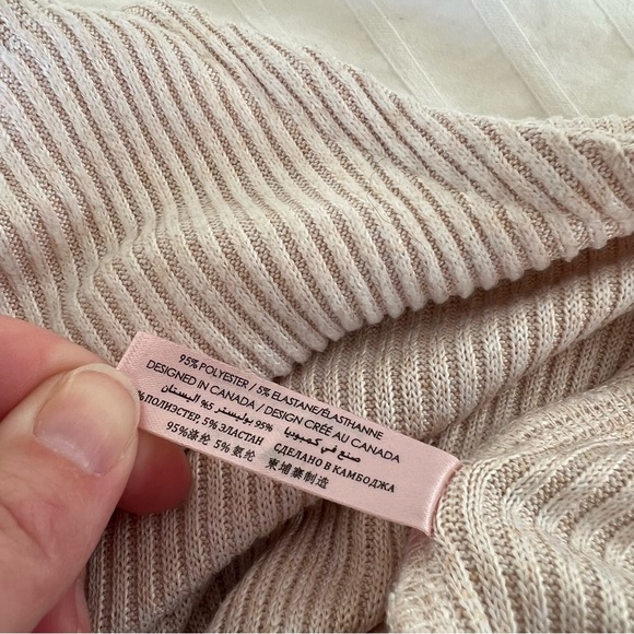 La Vie en Rose 3D Puppy Cream Ribbed Jumpsuit, S - Picture 9 of 9
